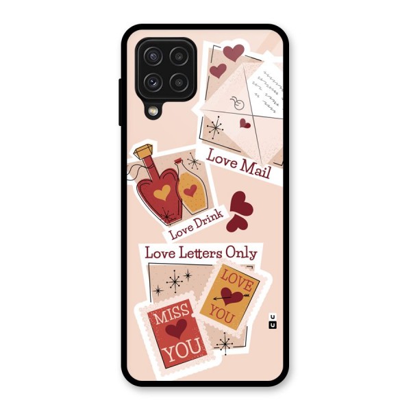 Love Language Glass Back Case for Galaxy A22 4G