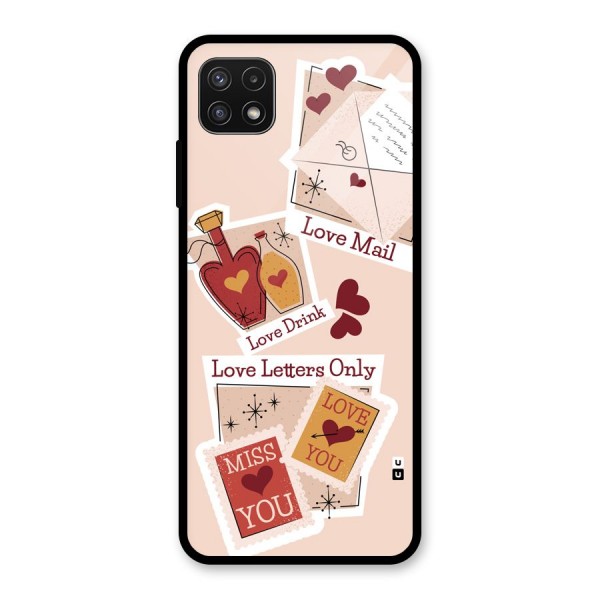 Love Language Glass Back Case for Galaxy A22 5G