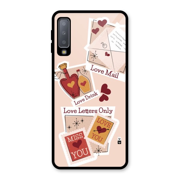 Love Language Glass Back Case for Galaxy A7 (2018)