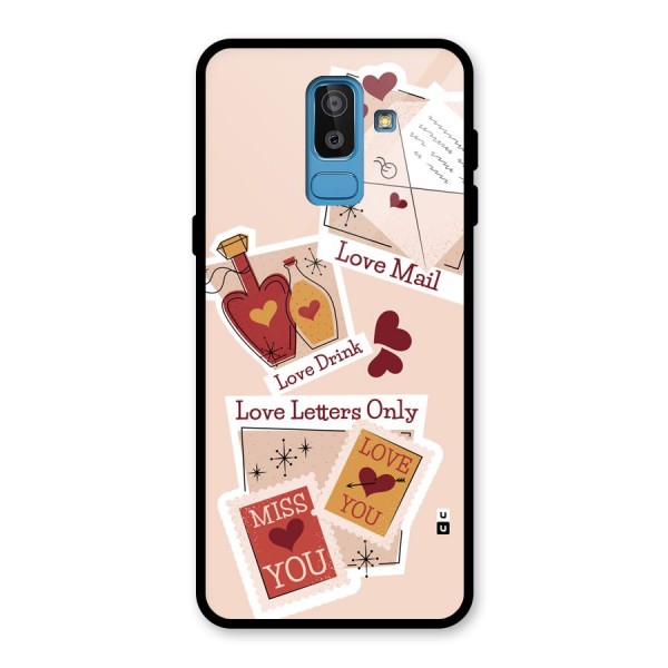 Love Language Glass Back Case for Galaxy J8