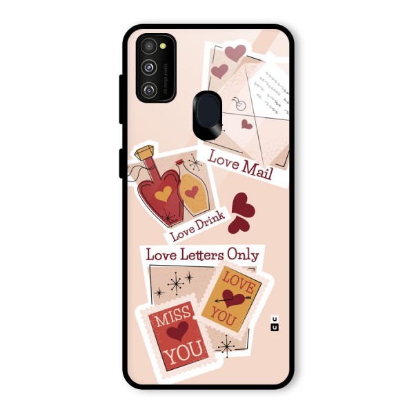 Love Language Glass Back Case for Galaxy M30s