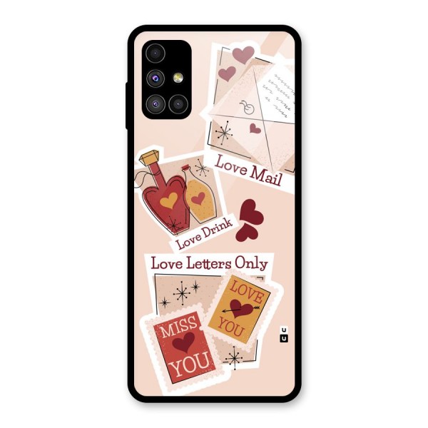 Love Language Glass Back Case for Galaxy M51