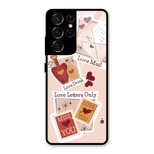 Love Language Glass Back Case for Galaxy S21 Ultra 5G