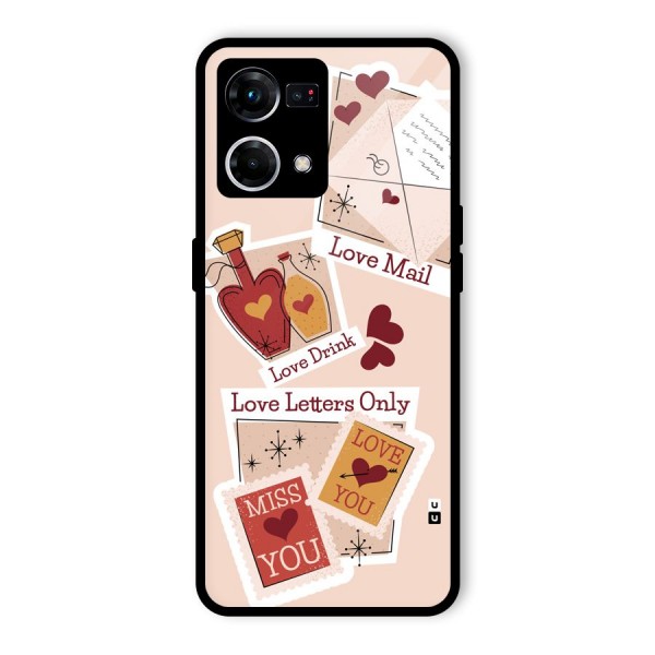 Love Language Glass Back Case for Oppo F21 Pro 4G