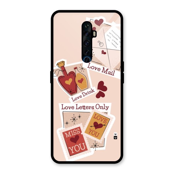 Love Language Glass Back Case for Oppo Reno2 F