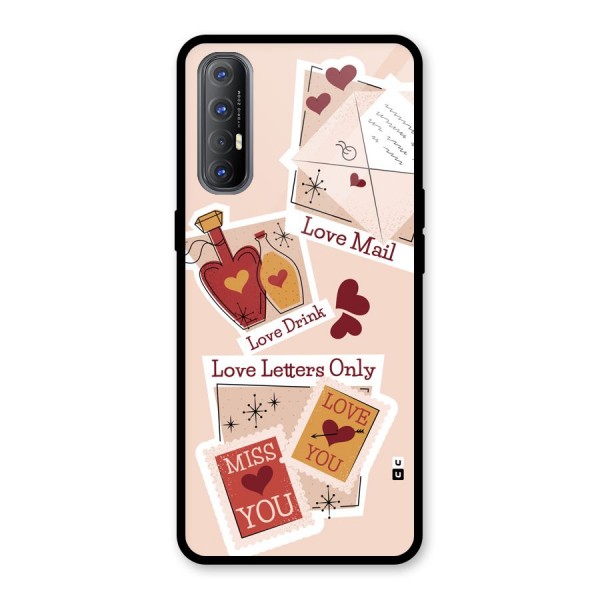 Love Language Glass Back Case for Oppo Reno3 Pro