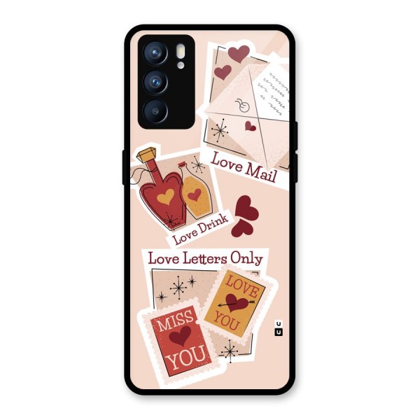 Love Language Glass Back Case for Oppo Reno6 5G