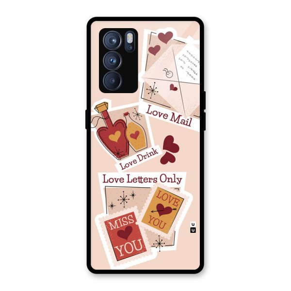 Love Language Glass Back Case for Oppo Reno6 Pro 5G