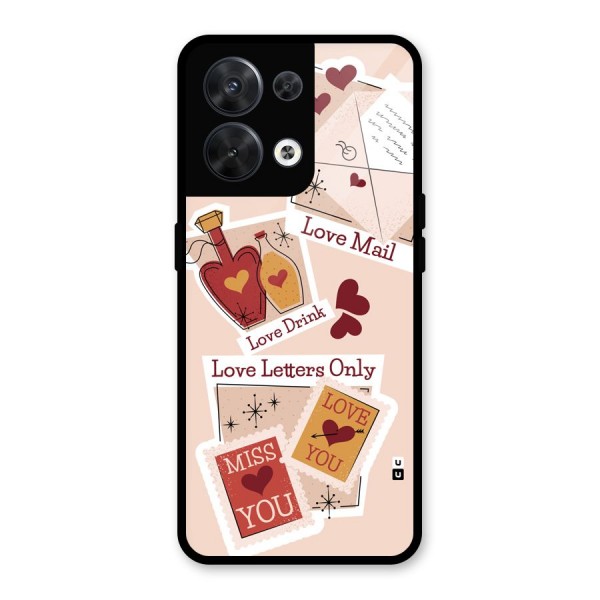 Love Language Glass Back Case for Oppo Reno8 5G