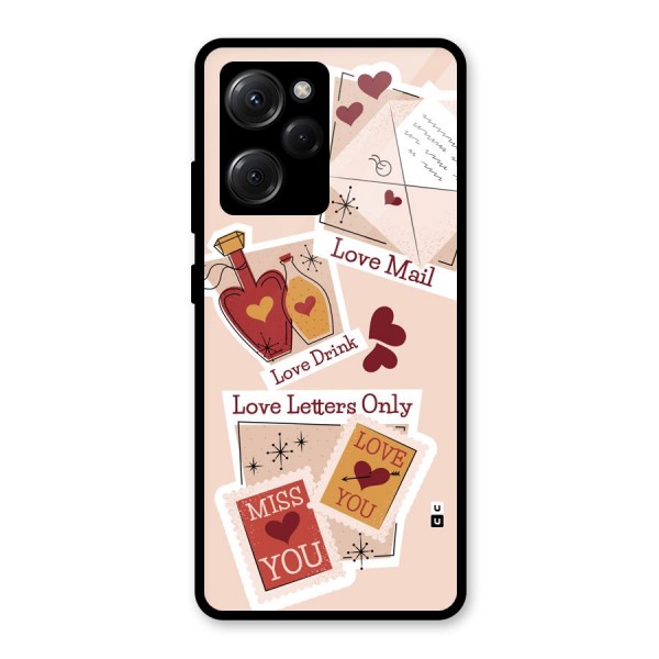 Love Language Glass Back Case for Poco X5 Pro