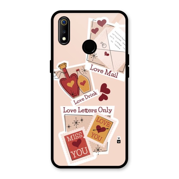 Love Language Glass Back Case for Realme 3