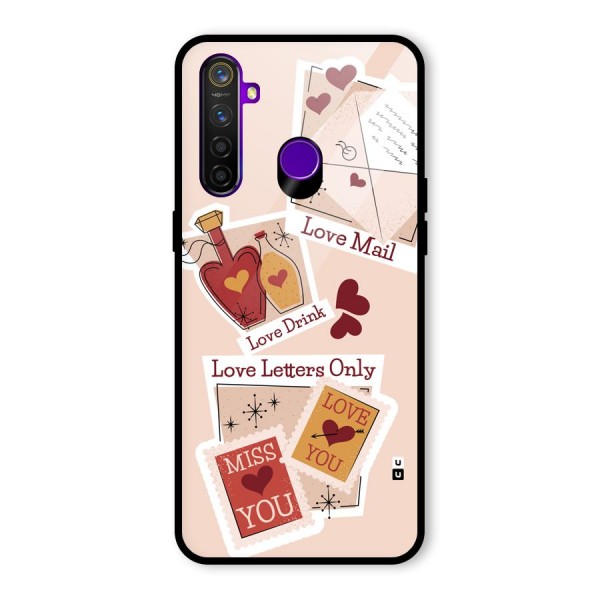 Love Language Glass Back Case for Realme 5 Pro