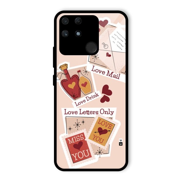 Love Language Glass Back Case for Realme Narzo 50A