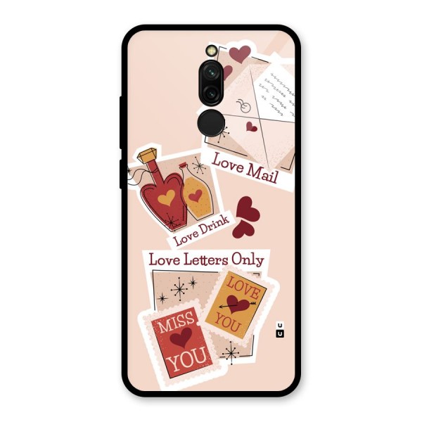 Love Language Glass Back Case for Redmi 8