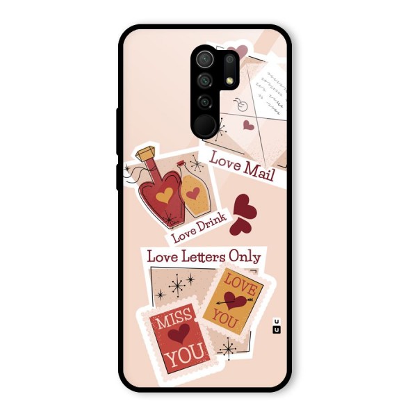 Love Language Glass Back Case for Redmi 9 Prime