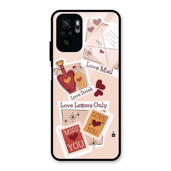 Love Language Glass Back Case for Redmi Note 10S