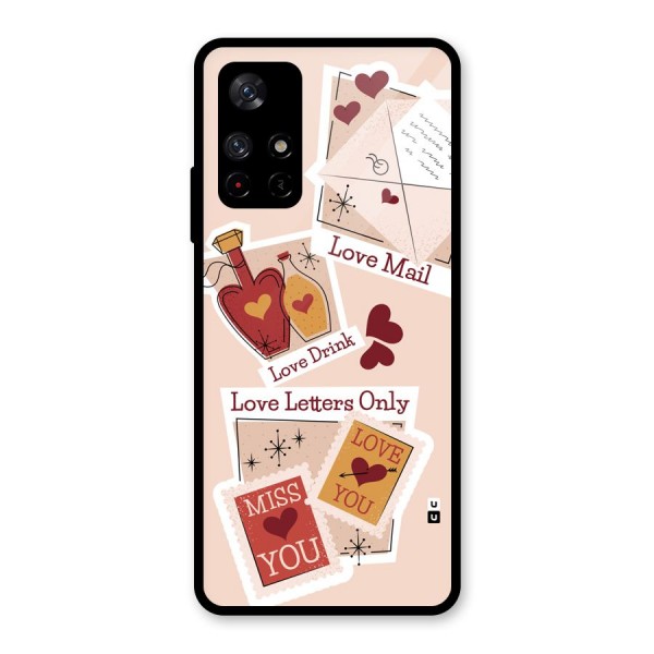 Love Language Glass Back Case for Redmi Note 11T 5G