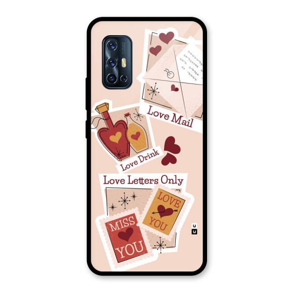 Love Language Glass Back Case for Vivo V17