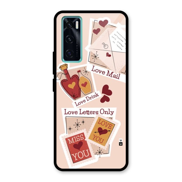 Love Language Glass Back Case for Vivo V20 SE