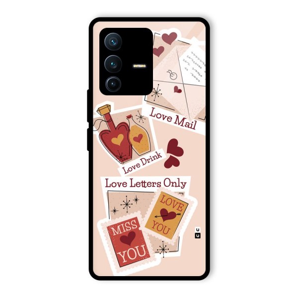 Love Language Glass Back Case for Vivo V23 Pro