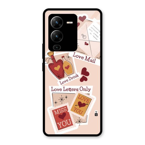 Love Language Glass Back Case for Vivo V25 Pro