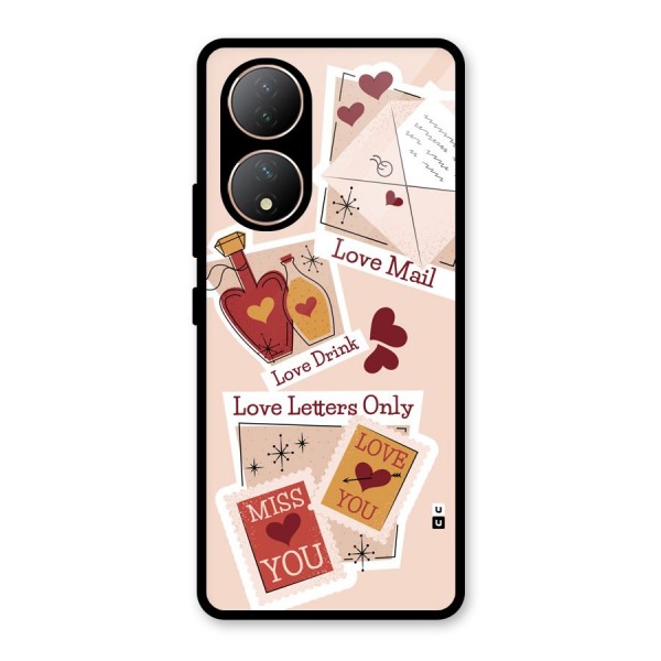 Love Language Glass Back Case for Vivo Y100