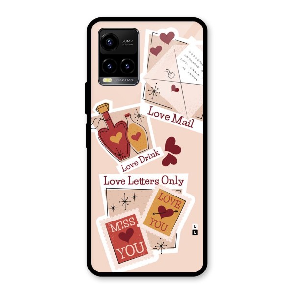 Love Language Glass Back Case for Vivo Y21A