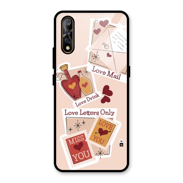 Love Language Glass Back Case for Vivo Z1x