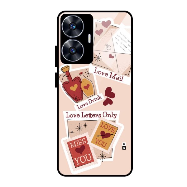 Love Language Glass Back Case for realme C55