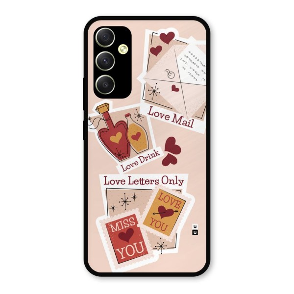 Love Language Metal Back Case for Galaxy A34