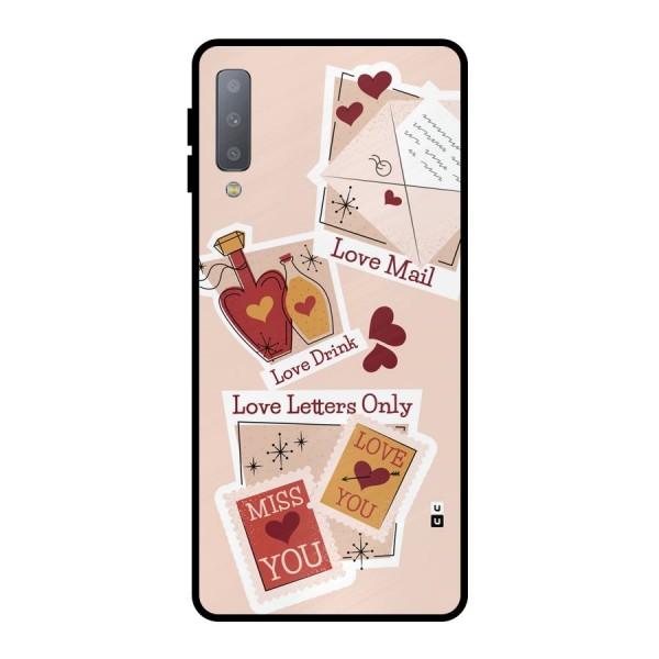 Love Language Metal Back Case for Galaxy A7 (2018)