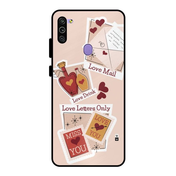 Love Language Metal Back Case for Galaxy M11