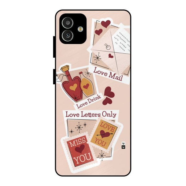 Love Language Metal Back Case for Galaxy M13 5G