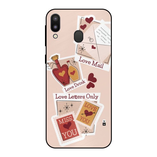 Love Language Metal Back Case for Galaxy M20