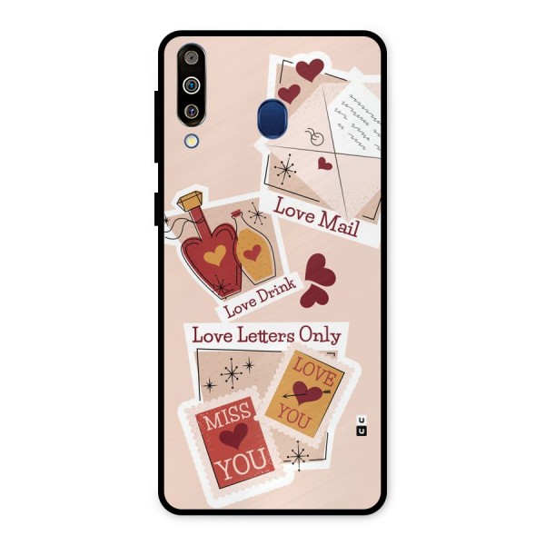 Love Language Metal Back Case for Galaxy M30