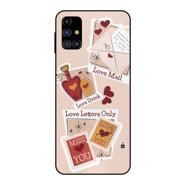 Love Language Metal Back Case for Galaxy M31s