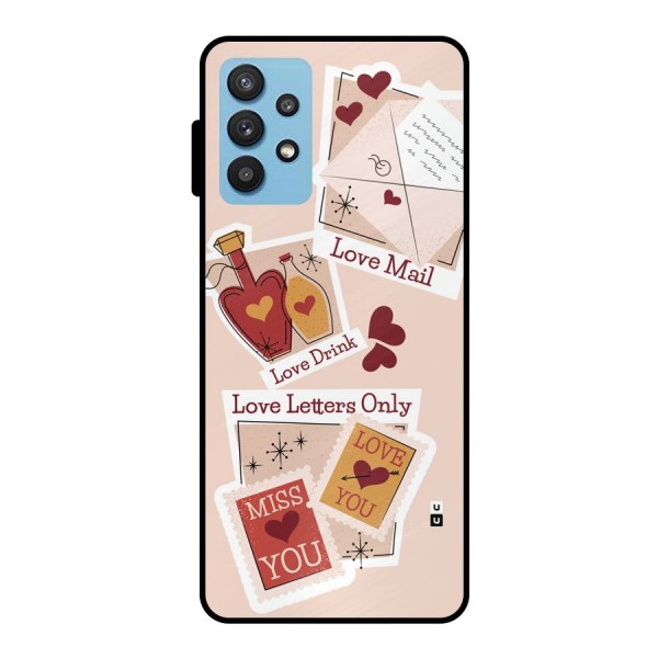 Love Language Metal Back Case for Galaxy M32 5G