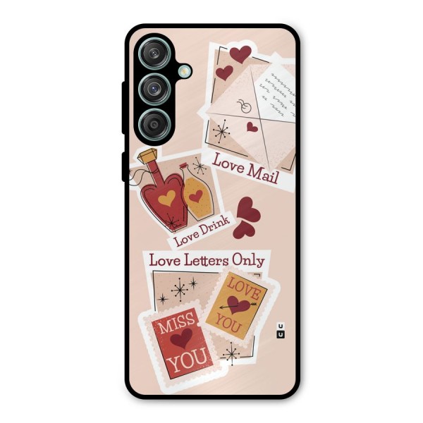 Love Language Metal Back Case for Galaxy M55 5G