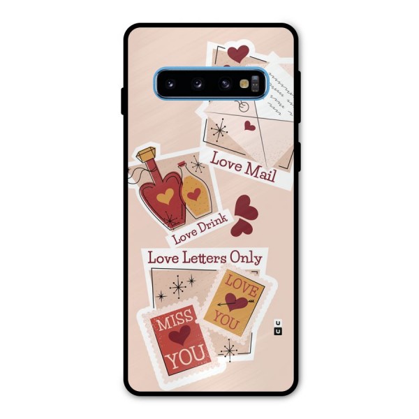 Love Language Metal Back Case for Galaxy S10