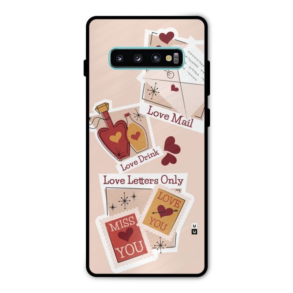 Love Language Metal Back Case for Galaxy S10 Plus