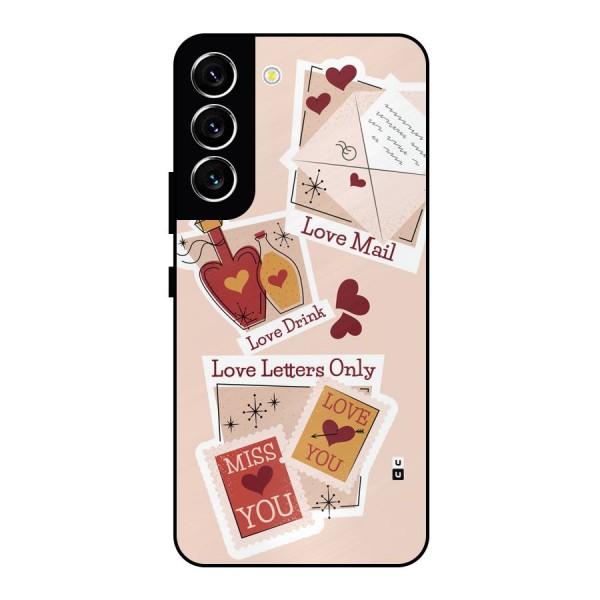 Love Language Metal Back Case for Galaxy S22 5G