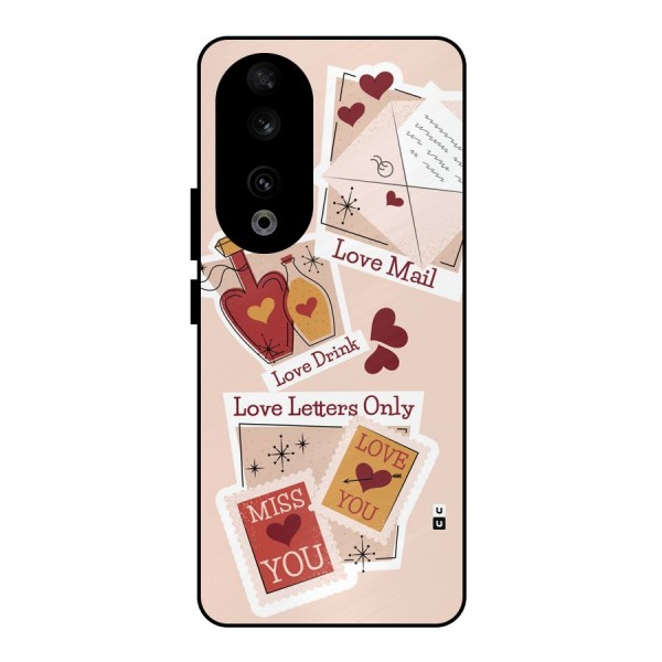 Love Language Metal Back Case for Honor 90