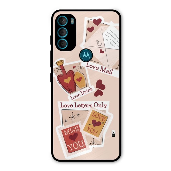 Love Language Metal Back Case for Moto G71 5G