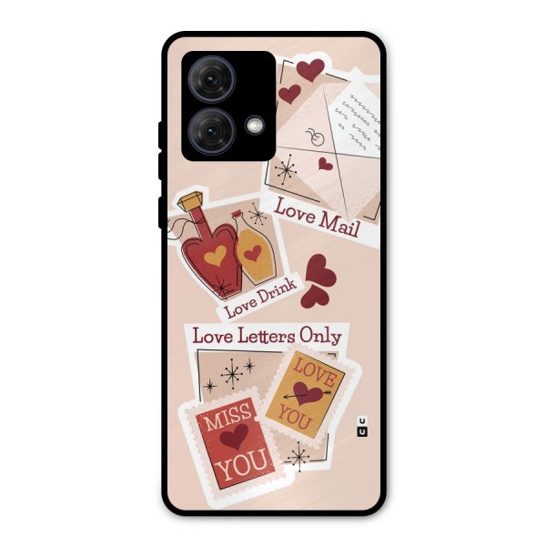 Love Language Metal Back Case for Moto G84