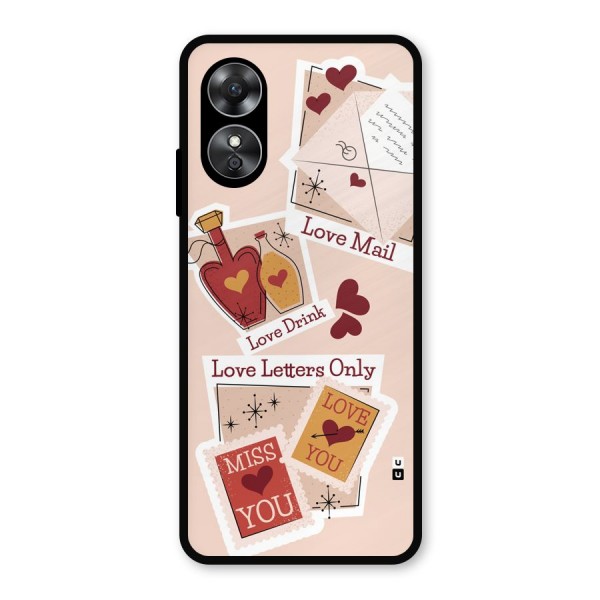 Love Language Metal Back Case for Oppo A17