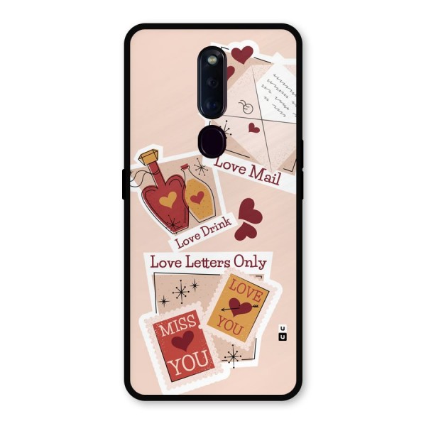 Love Language Metal Back Case for Oppo F11 Pro