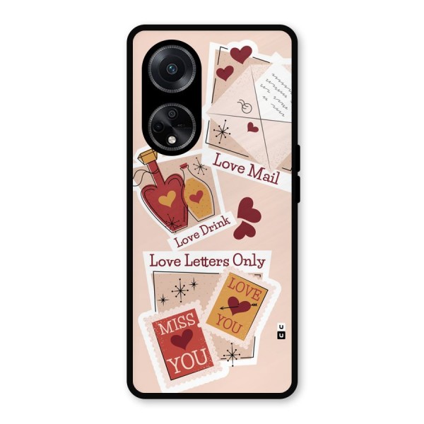 Love Language Metal Back Case for Oppo F23