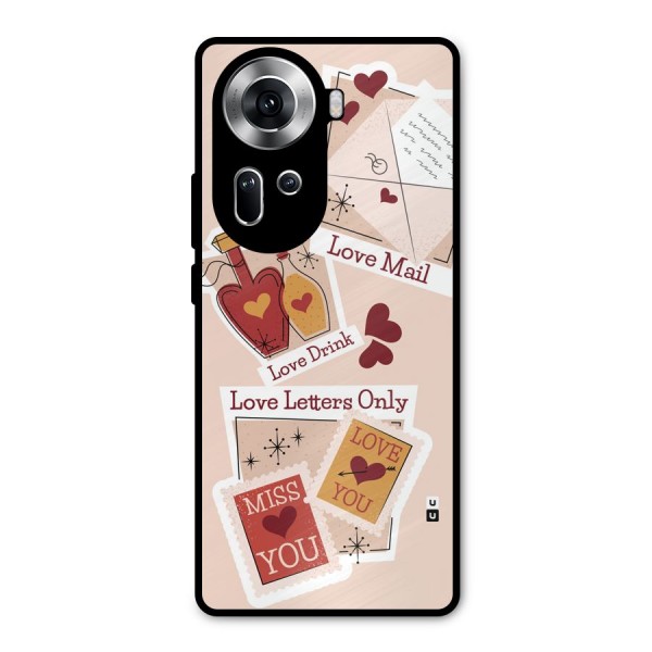 Love Language Metal Back Case for Oppo Reno11 5G