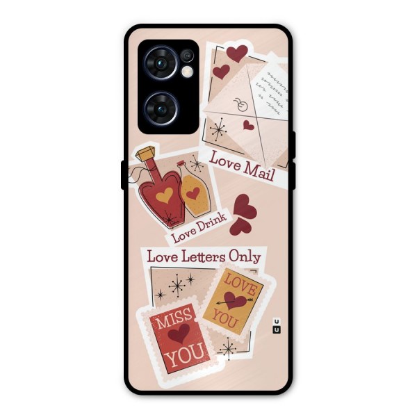 Love Language Metal Back Case for Oppo Reno7 5G