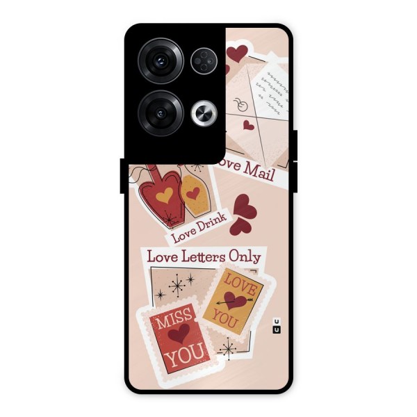 Love Language Metal Back Case for Oppo Reno8 Pro 5G